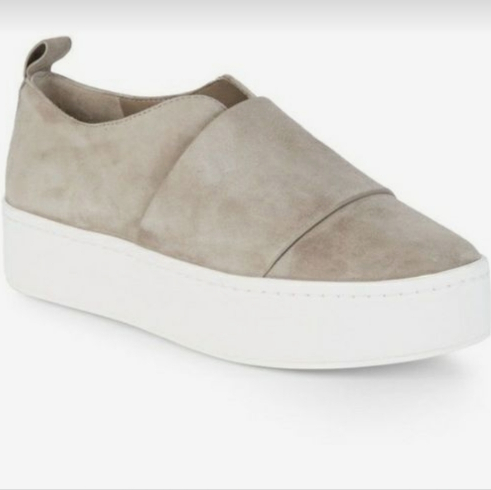 VINCE Wallace Suede Leather Platform Skate Sneakers Sz 9.5/39.5
